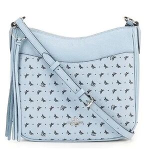 Coach Light Blue Crossbody Bag with Tassel